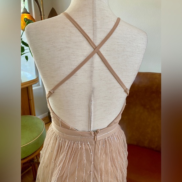 Fairytale Boho Goddess Gown | Nude, Sparkly Sequins, Ultra Flowy! Gorgeous! - Picture 6 of 13